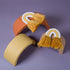 Yellow Woven Arco Tassel Earrings for Women